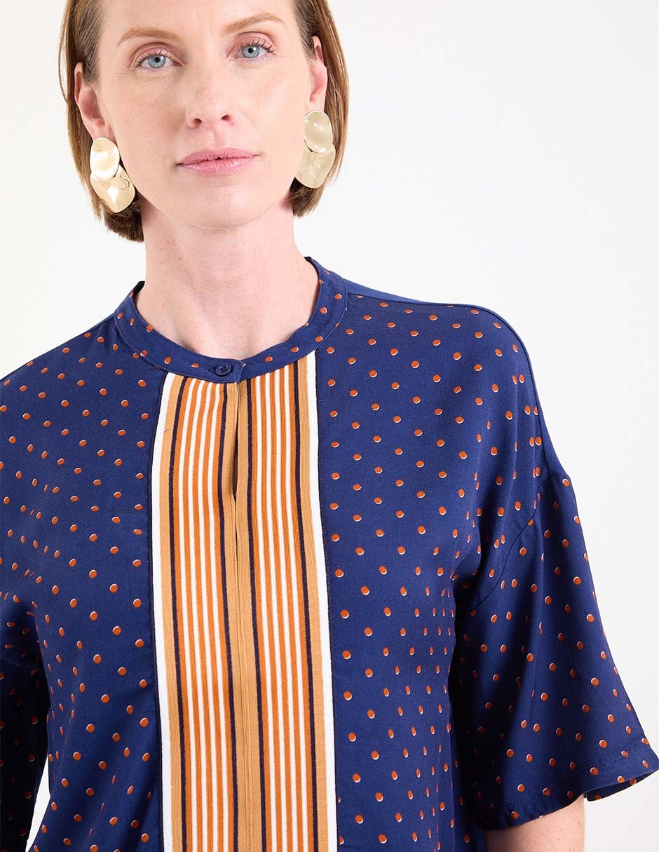 Blusa manga al codo para mujer 4