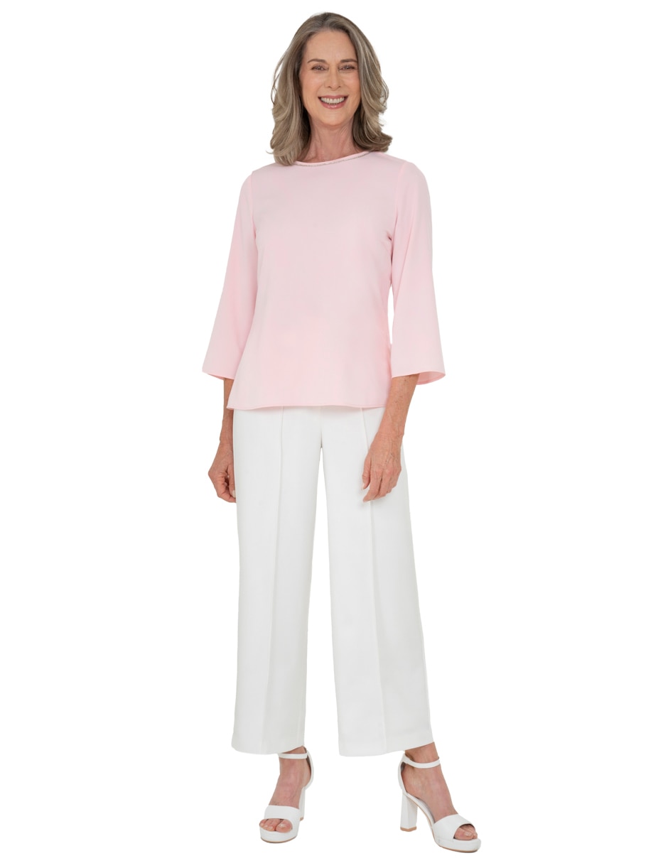 Blusa manga 3/4 para mujer