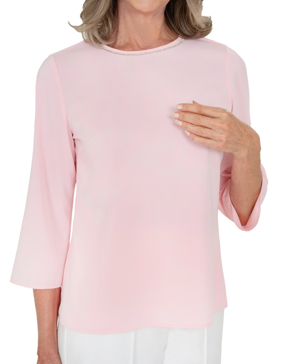 Blusa manga 3/4 para mujer