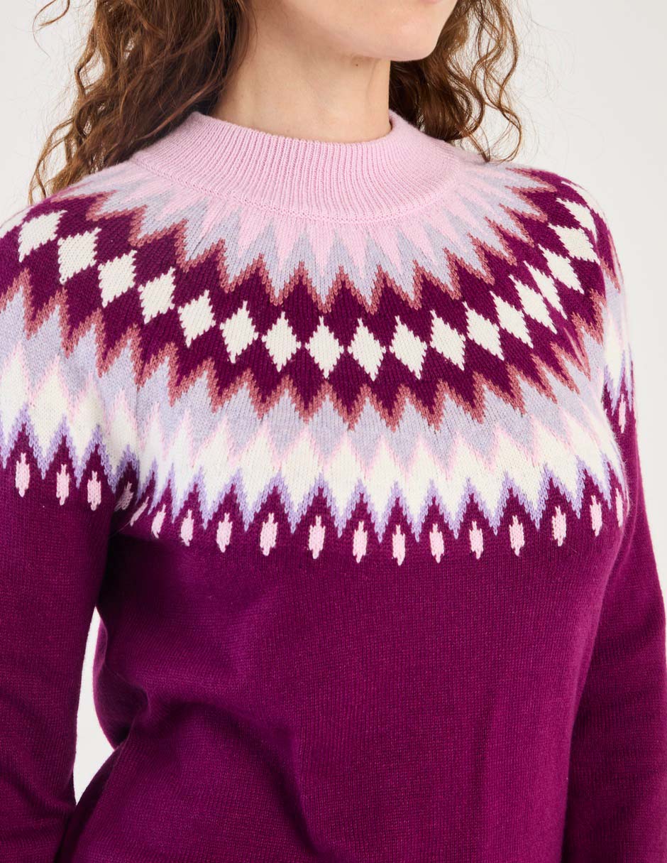 Suéter cuello redondo para mujer 4