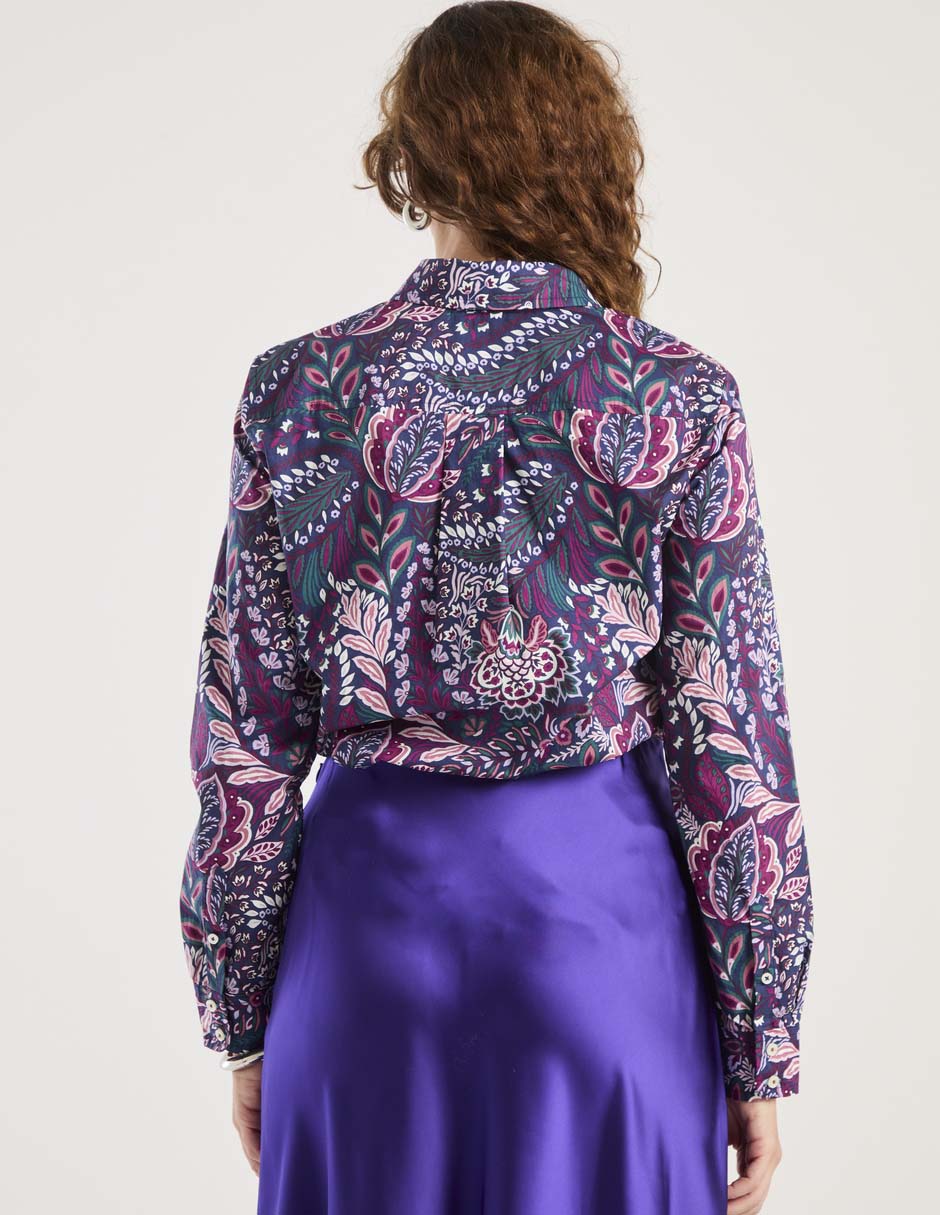 Blusa camisera manga larga para mujer 2