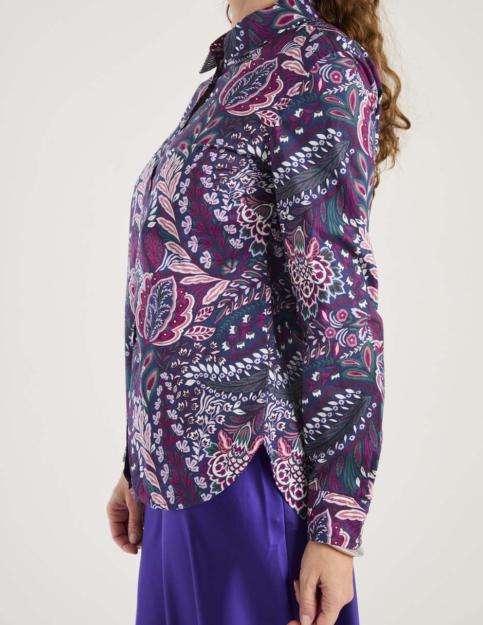 Blusa camisera manga larga para mujer 5
