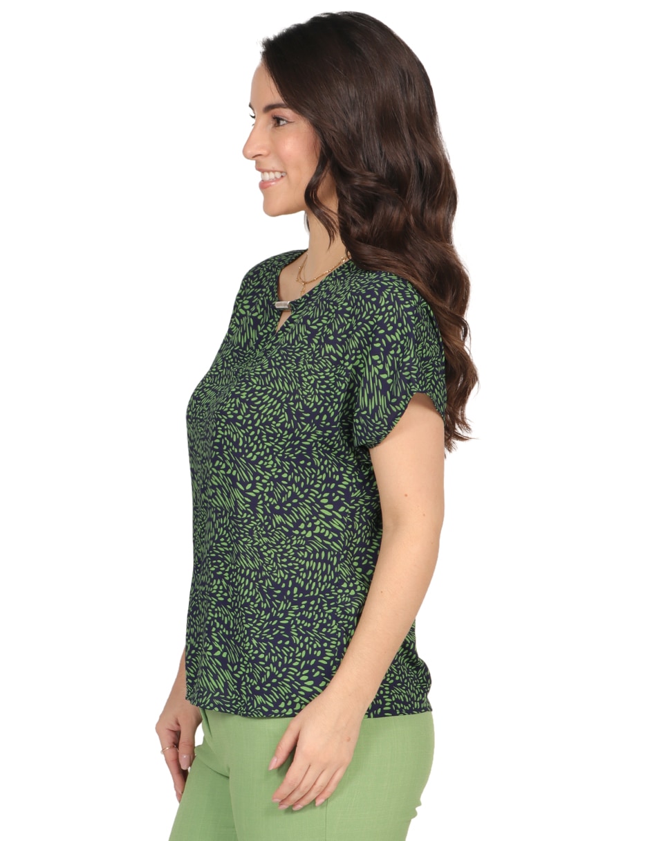 Blusa manga corta para mujer 3
