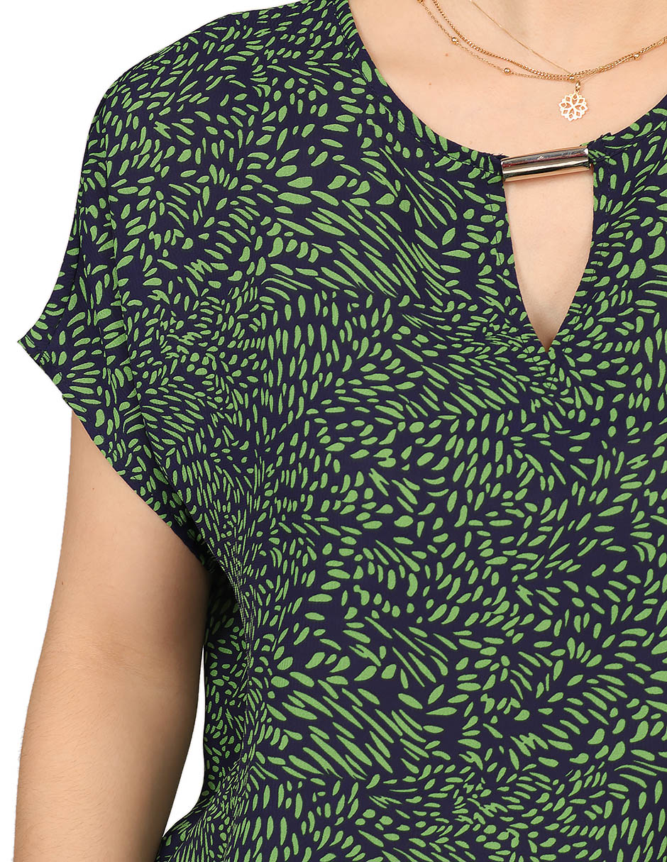 Blusa manga corta para mujer 4