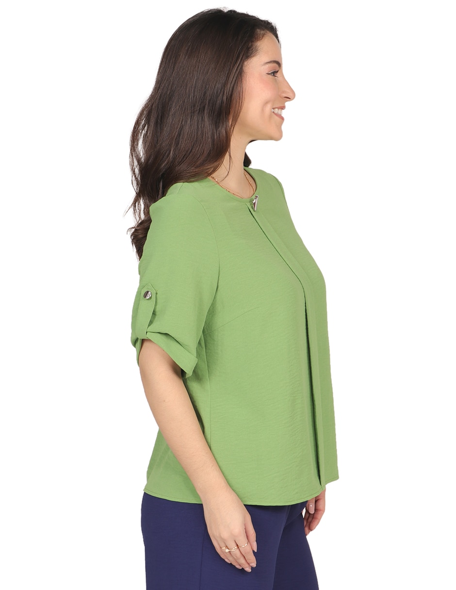 Blusa manga corta para mujer 3