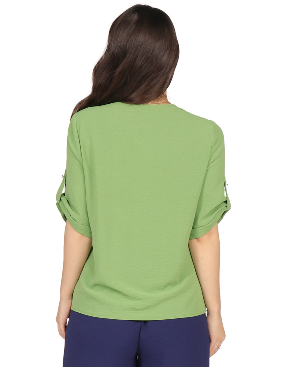 Blusa manga corta para mujer 6