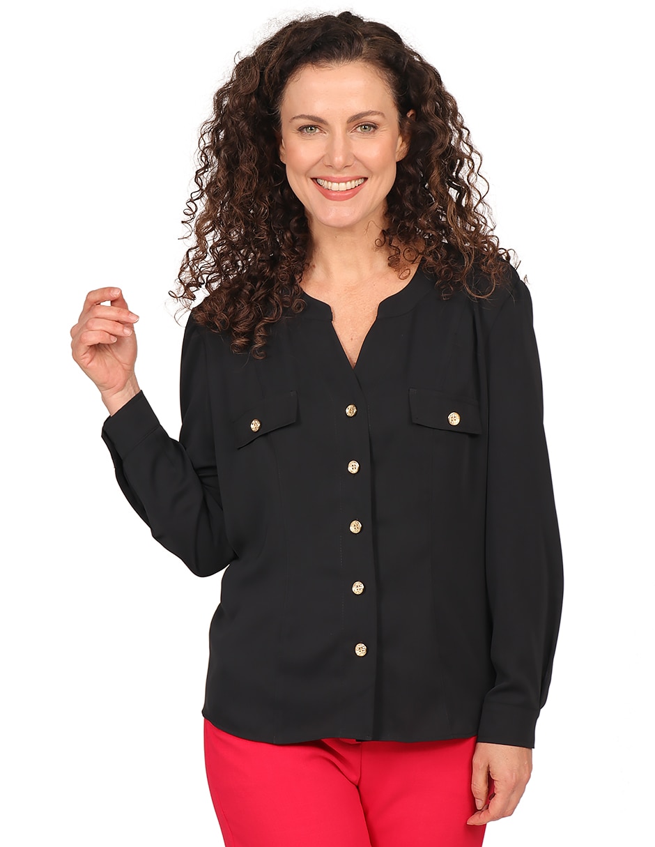 Blusa manga larga para mujer 1