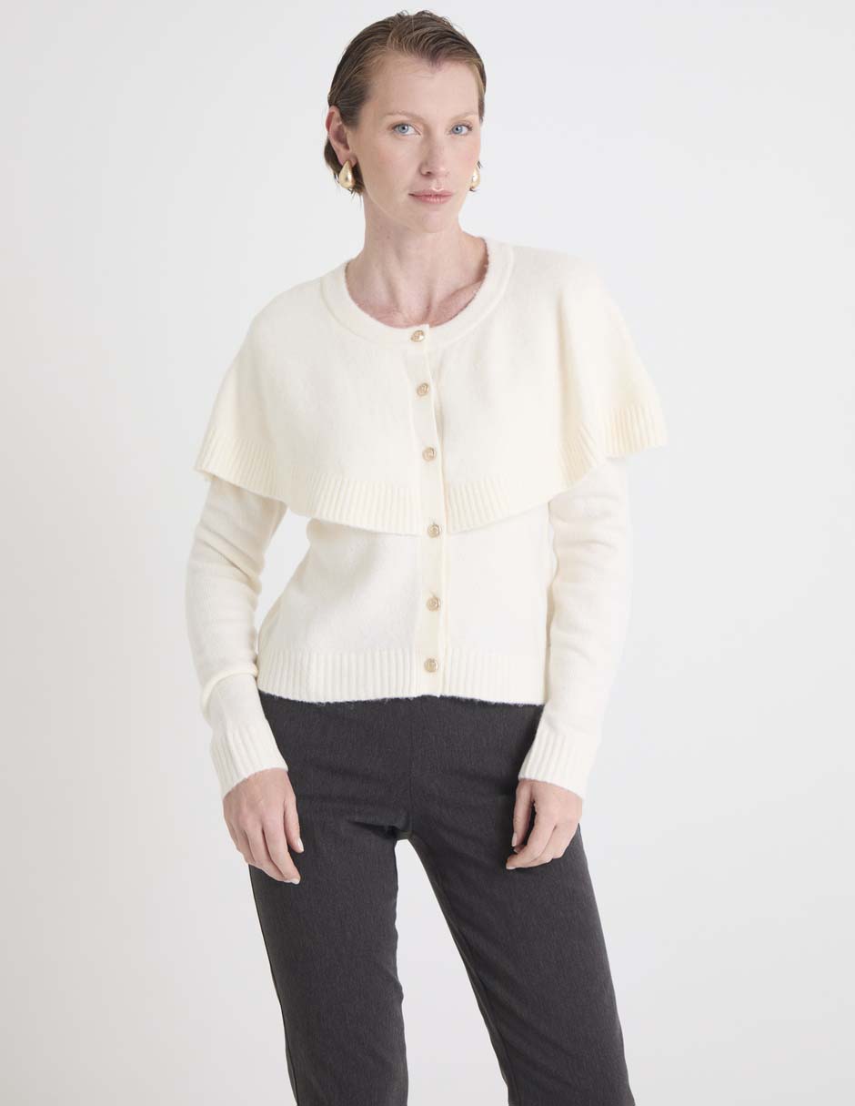 Suéter cuello redondo para mujer