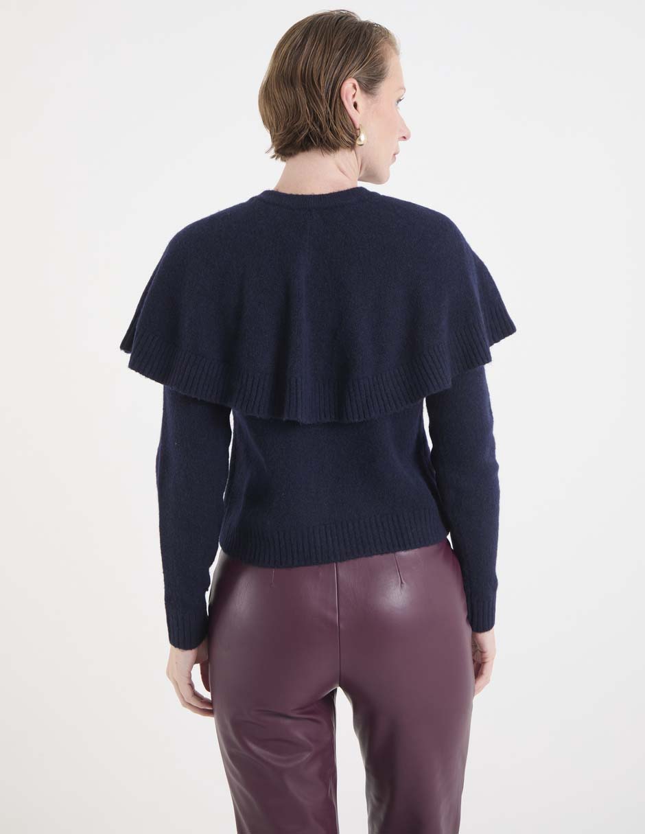 Suéter cuello redondo para mujer 2
