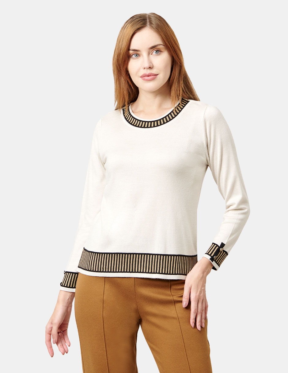Blusa manga larga para mujer