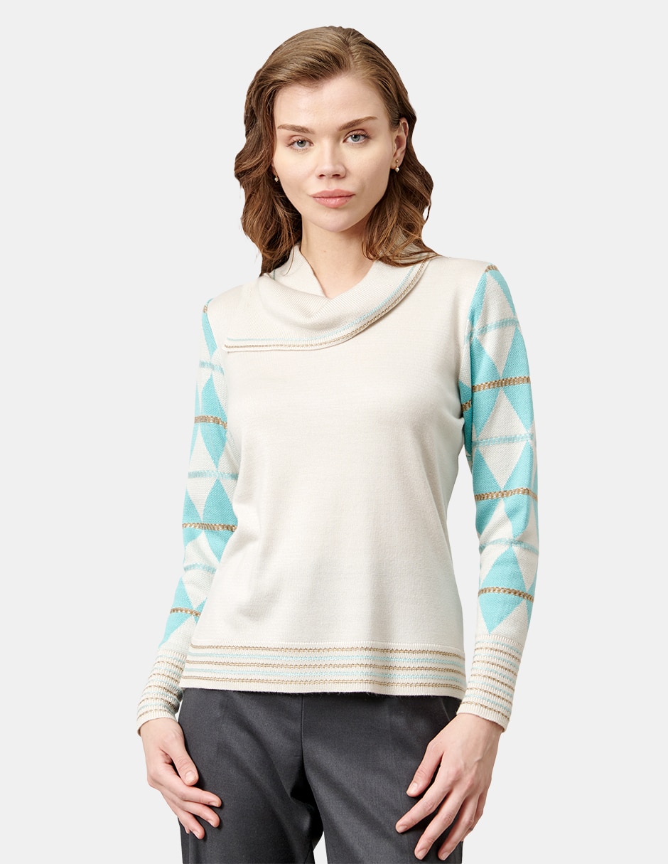 Blusa manga larga para mujer