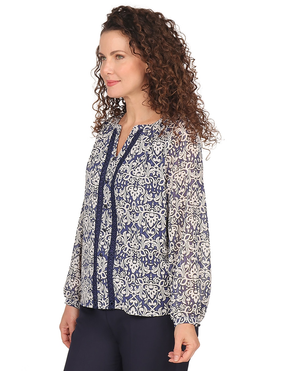 Blusa manga larga para mujer 3