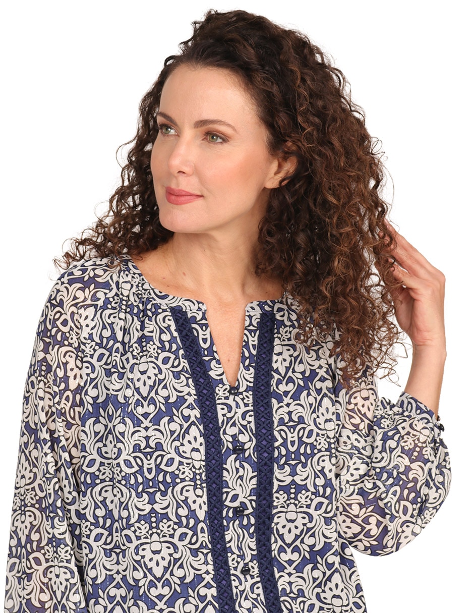 Blusa manga larga para mujer 5