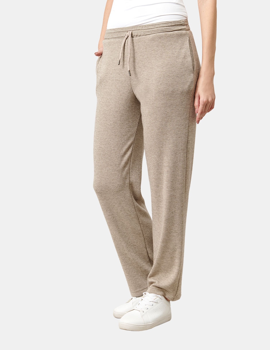 Pants regular con jareta para mujer 3