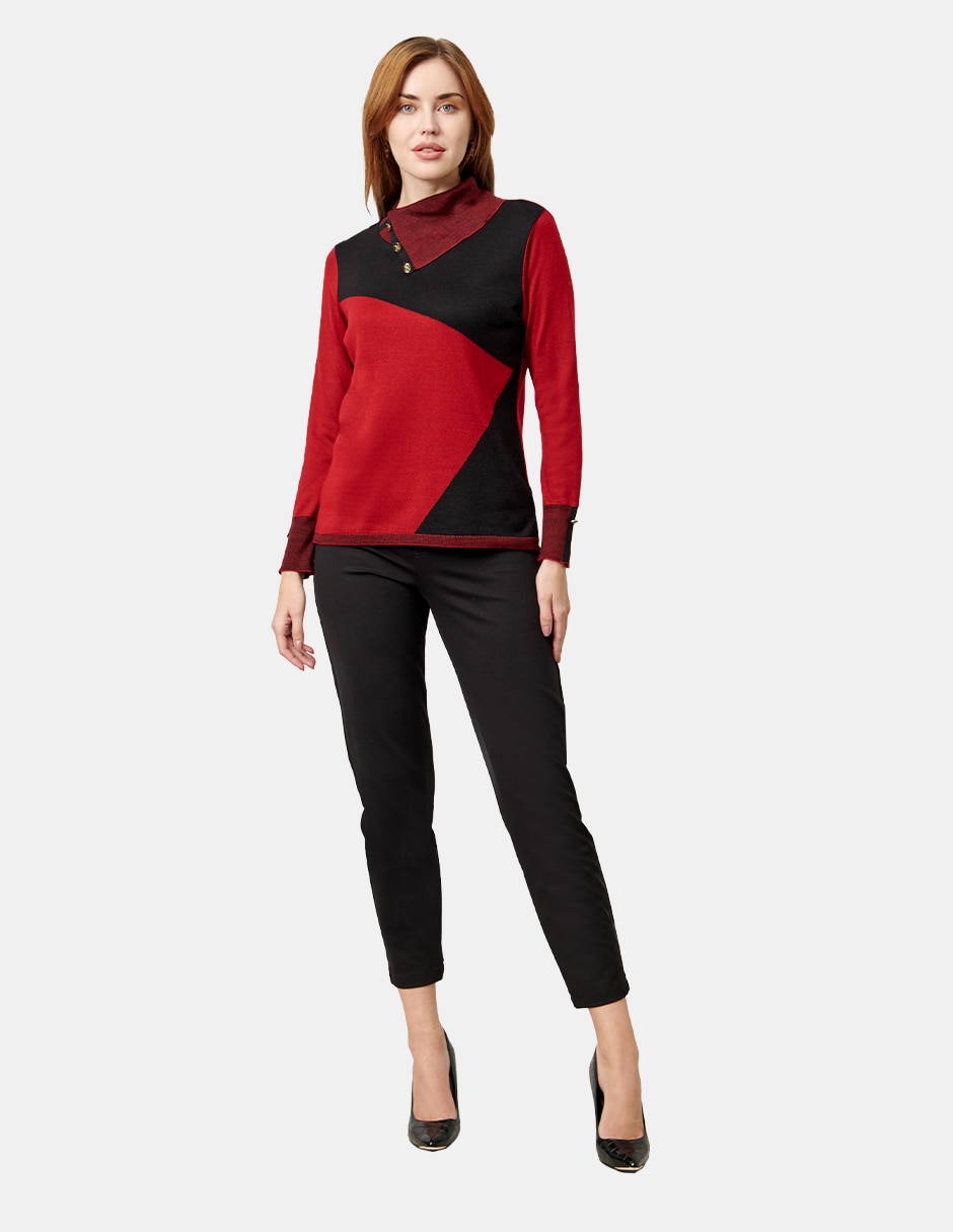 Blusa túnica manga larga para mujer 2
