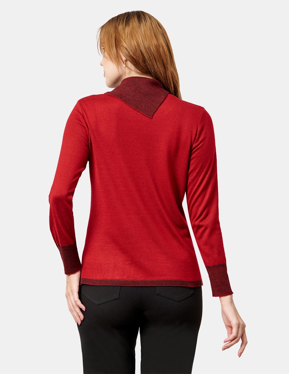 Blusa túnica manga larga para mujer 4