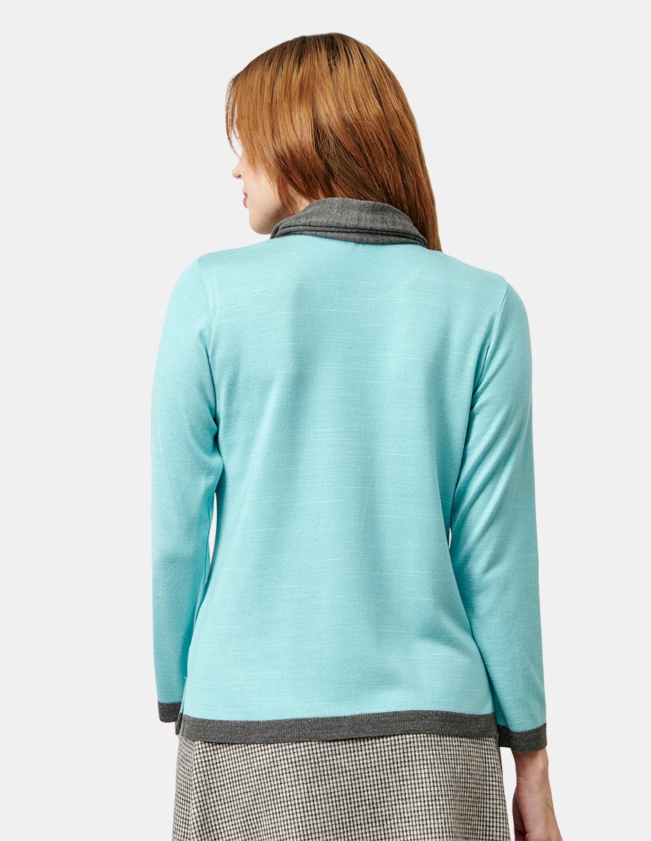 Blusa túnica manga larga para mujer 4