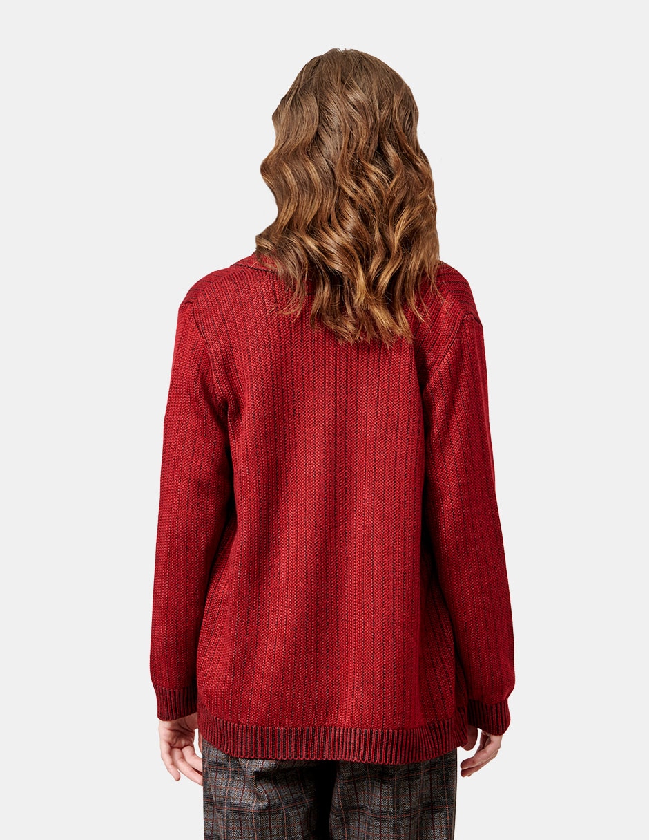 Suéter cuello chal para mujer 4