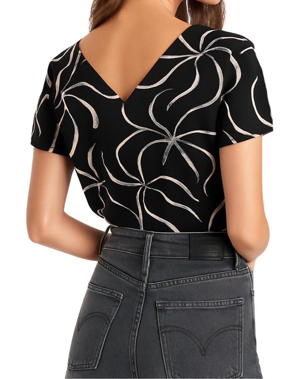 Blusa J& manga corta para mujer 3