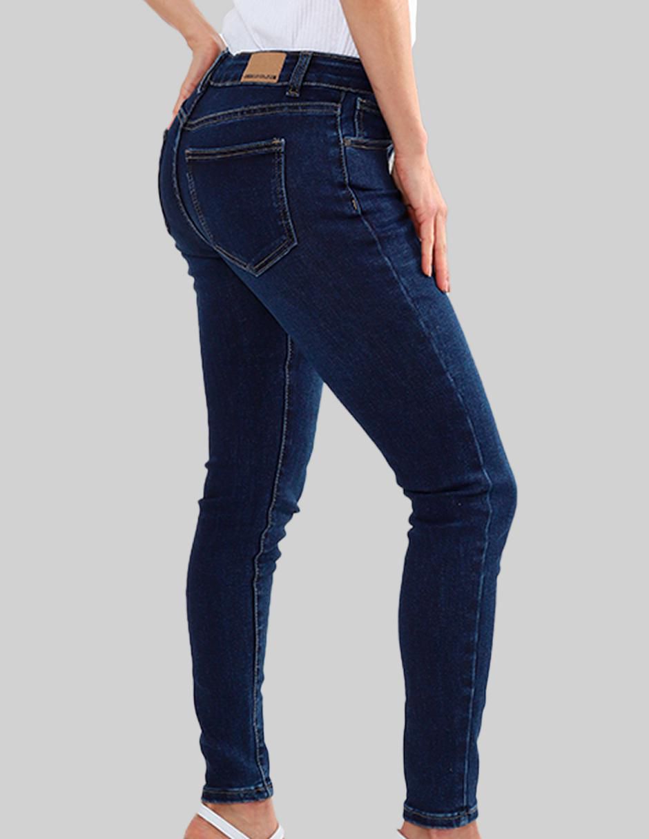 Jeans regular skinny AC25841 5 corte media cintura para mujer 4