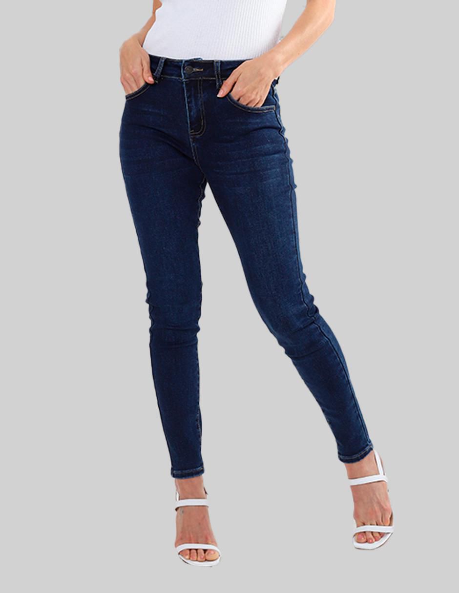 Jeans regular skinny AC25841 5 corte media cintura para mujer 5