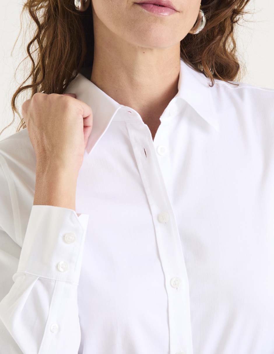 Blusa camisera manga larga para mujer 4