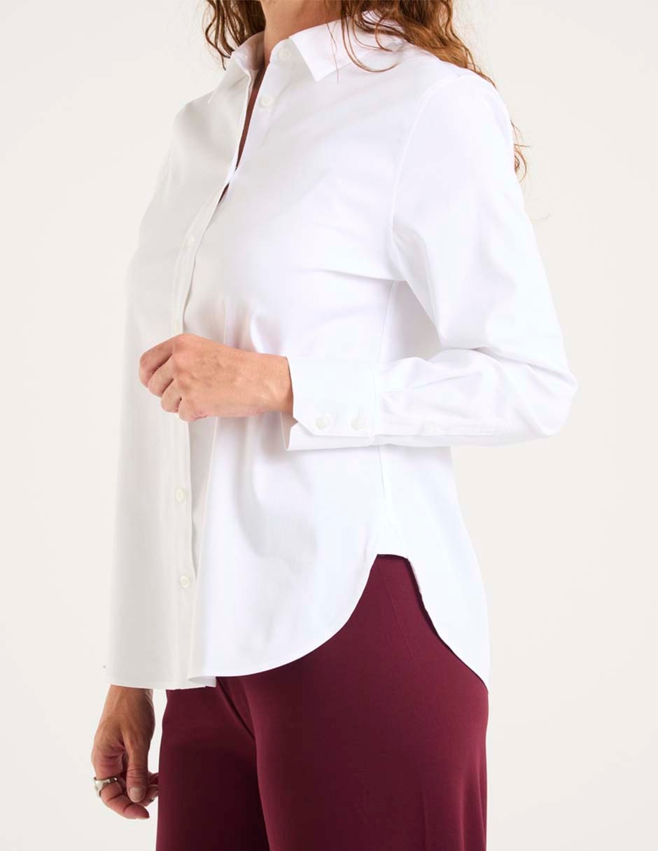 Blusa camisera manga larga para mujer 5