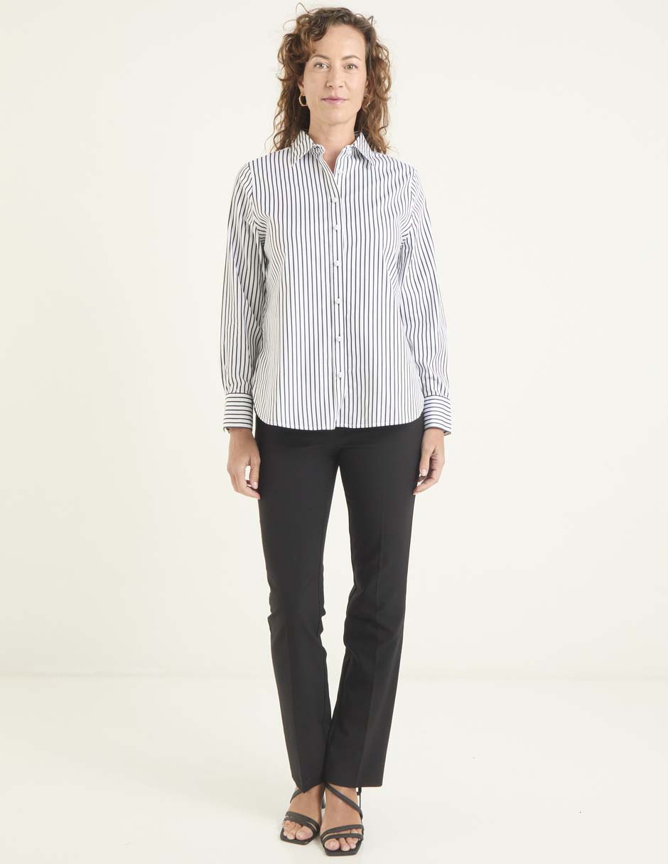 Blusa camisera manga larga para mujer 3