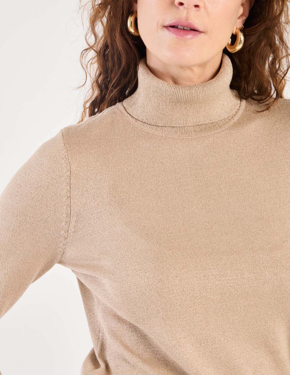 Suéter cuello tortuga para mujer 4