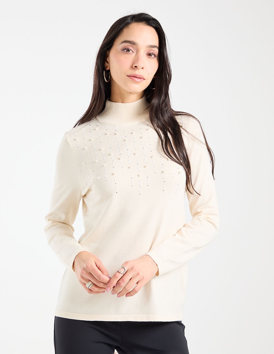 Suéter cuello alto para mujer 2