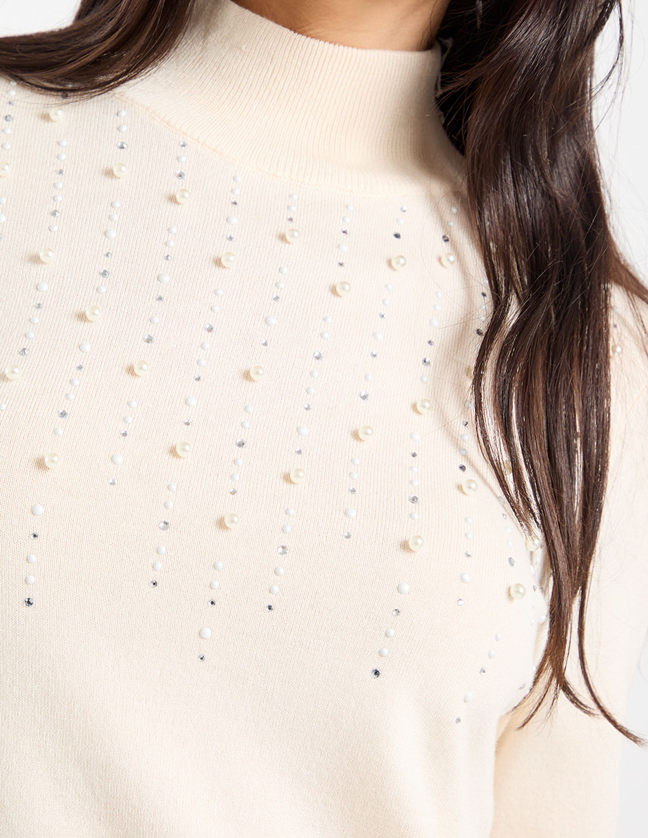Suéter cuello alto para mujer 4