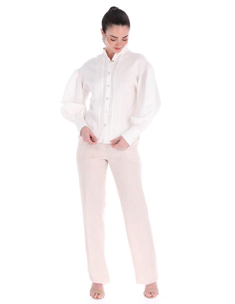 Blusa camisera manga larga para mujer 3
