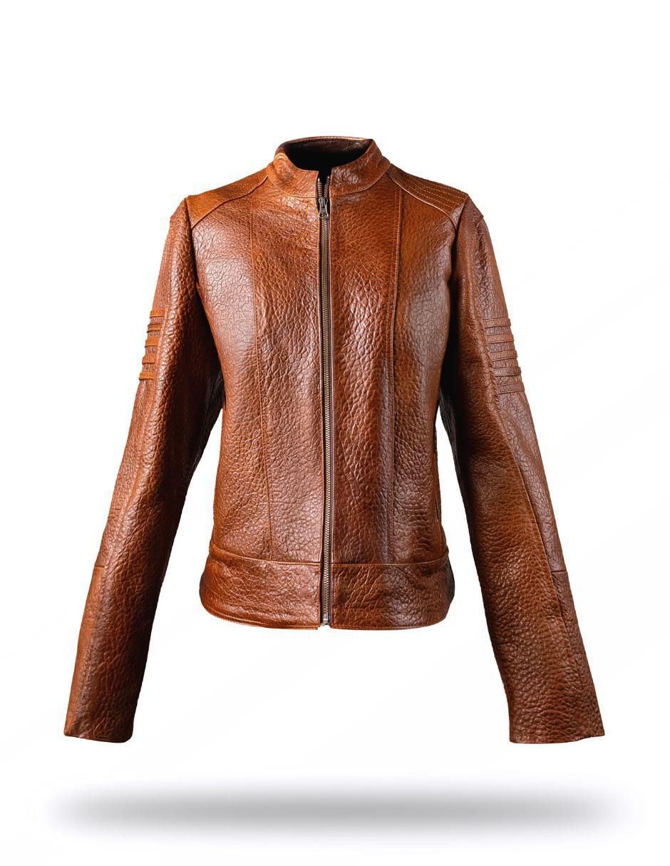 Chamarra casual de piel para mujer Chamarra casual de piel para mujer