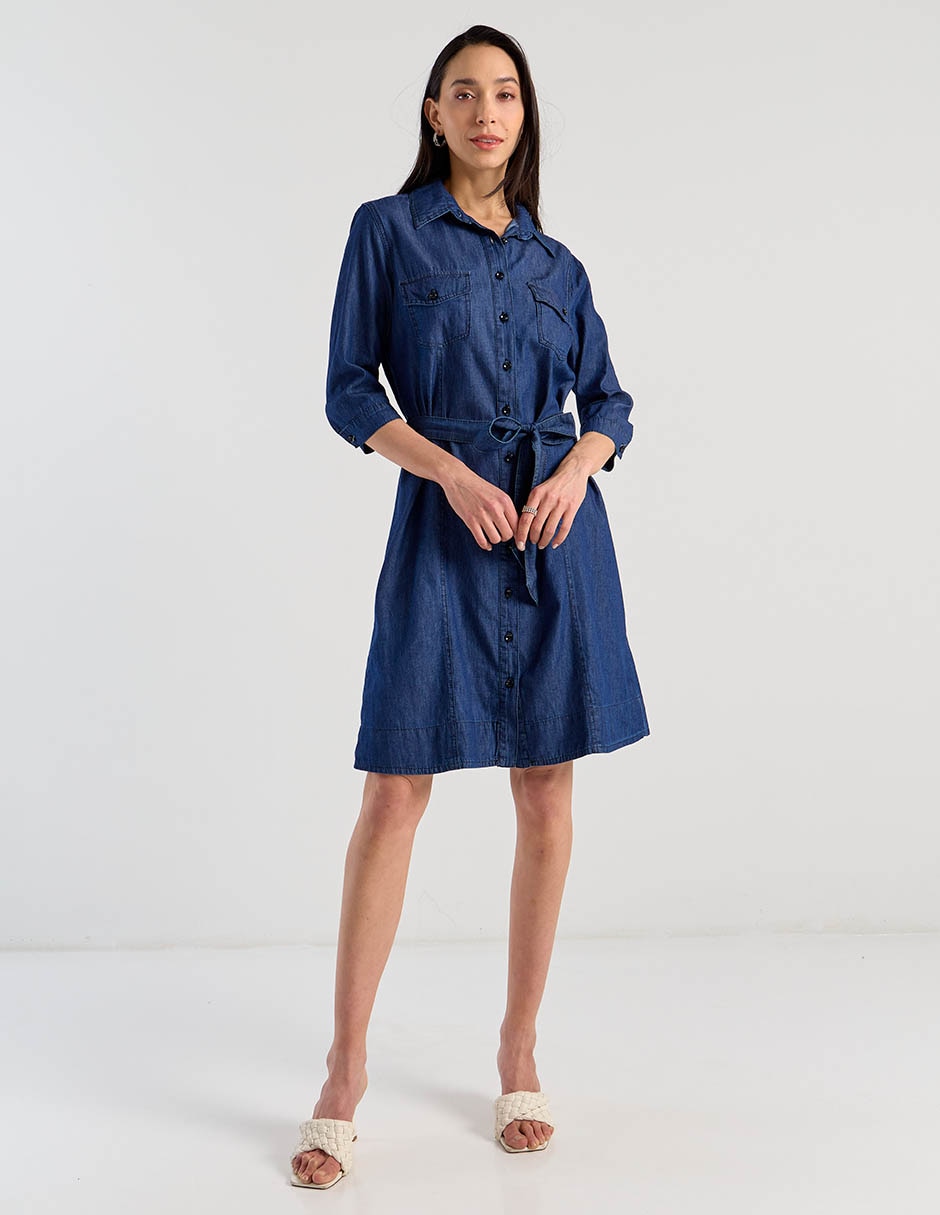 Vestido a la rodilla casual para mujer 3