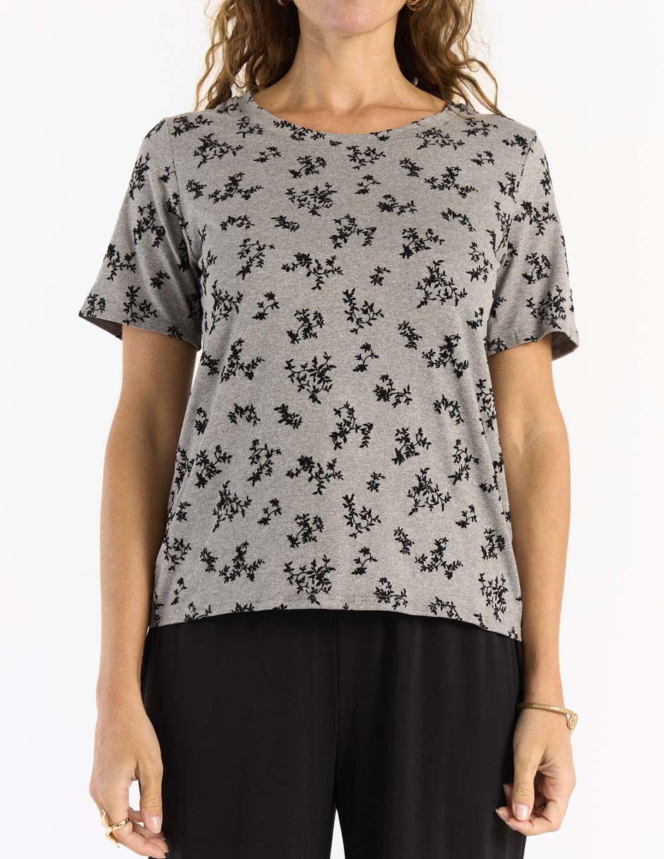 Playera manga corta cuello redondo para mujer 4