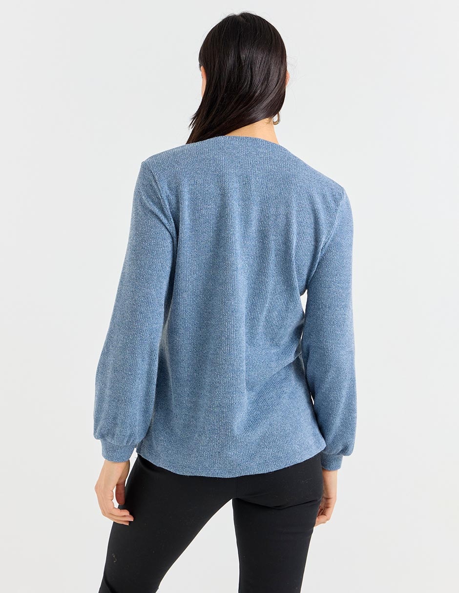 Blusa manga larga para mujer