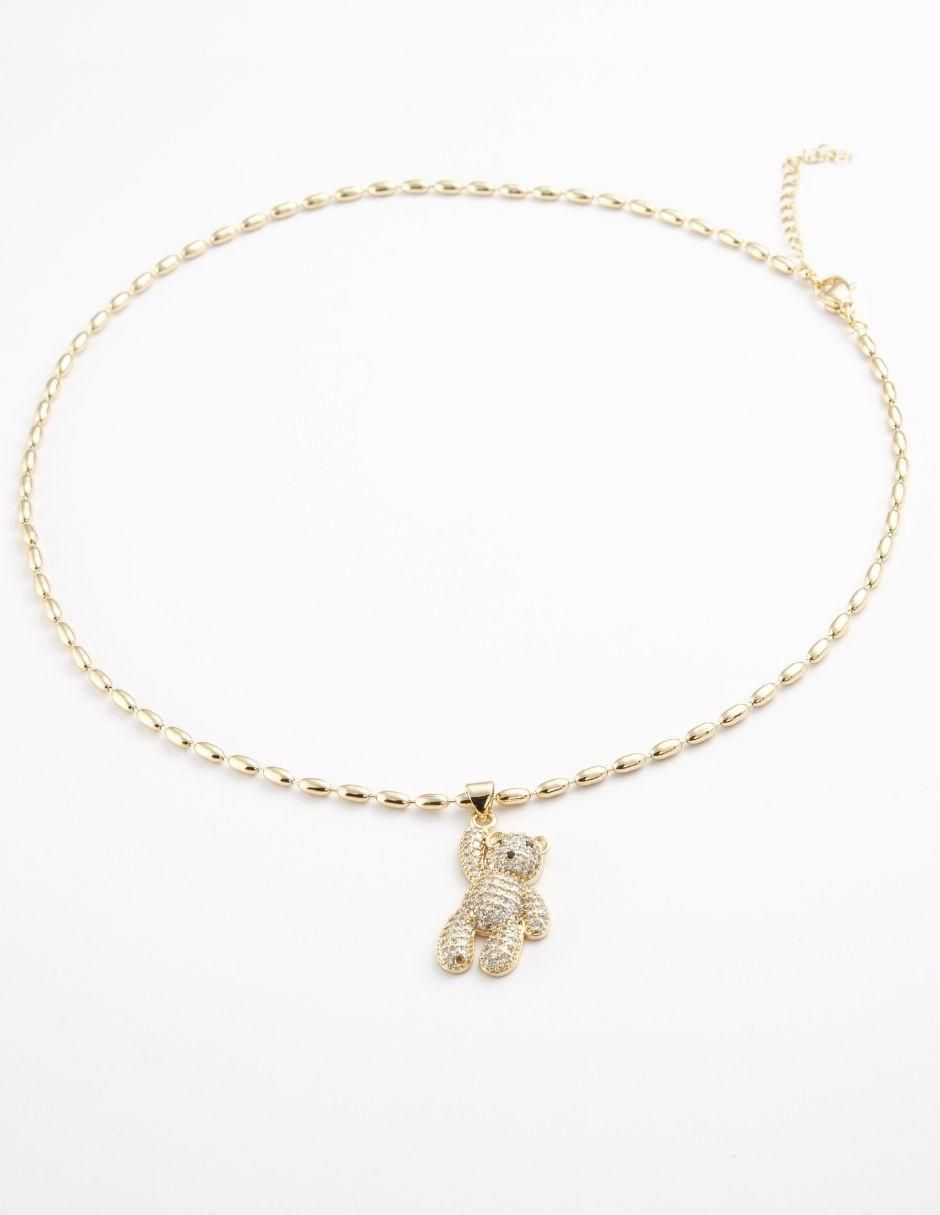 Collar de oso Blyssi de baño de oro 18 K 2