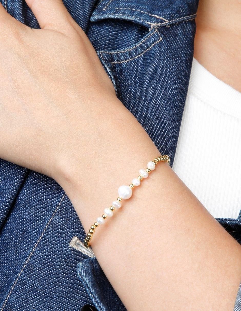 Pulsera Lumira con acabado baño de oro 18 k 4