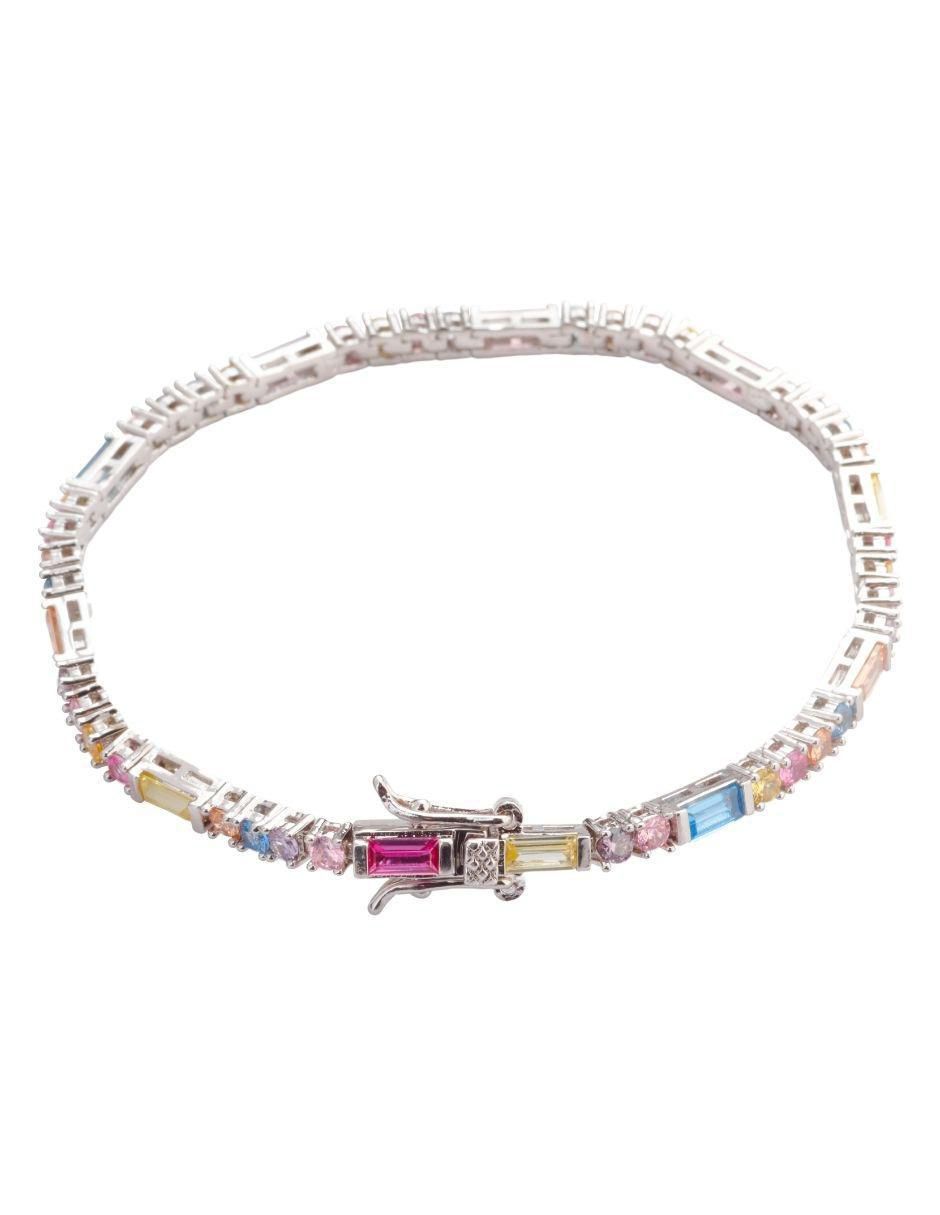 Pulsera Élurea con acabado baño rodio Pulsera Élurea con acabado baño rodio