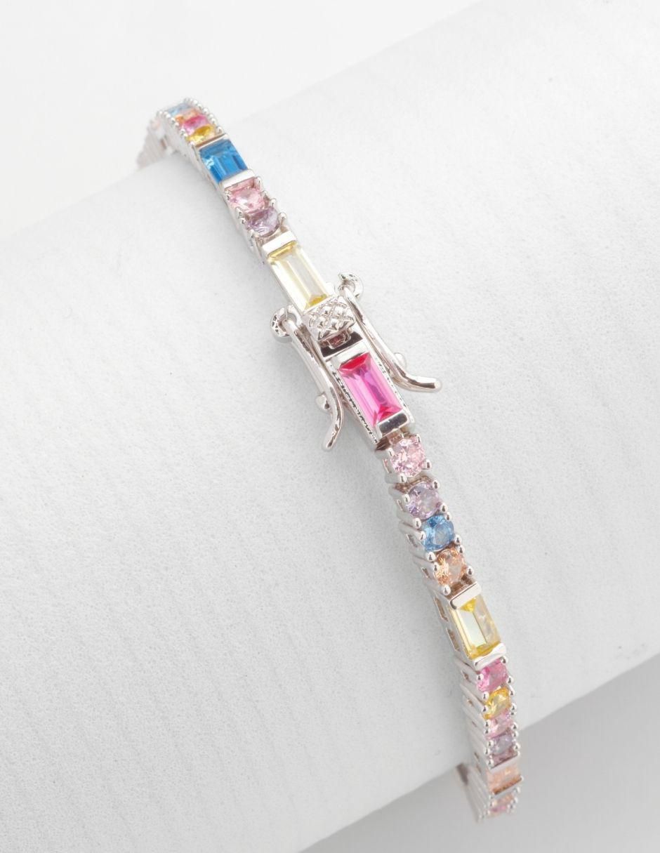 Pulsera Élurea con acabado baño rodio 2