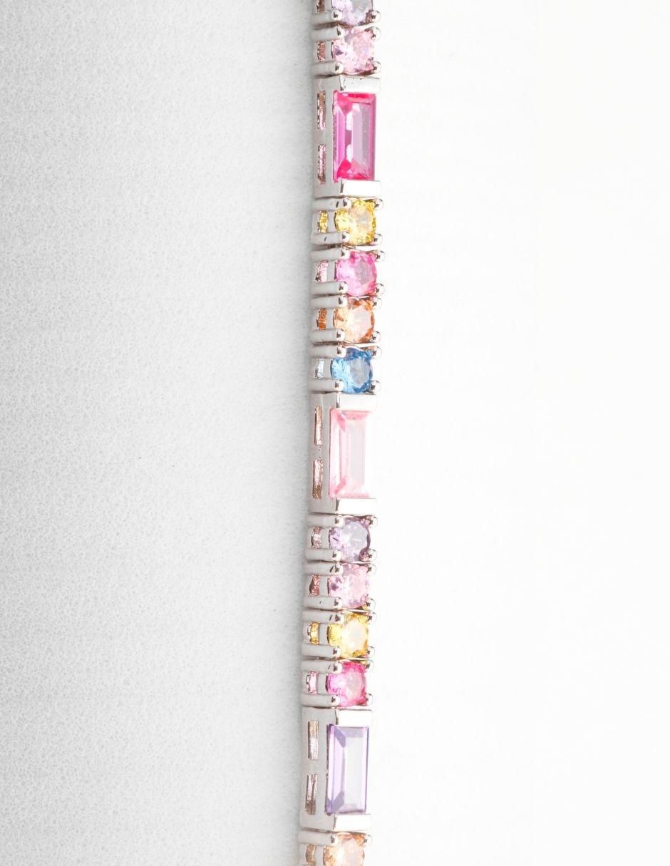 Pulsera Élurea con acabado baño rodio 3