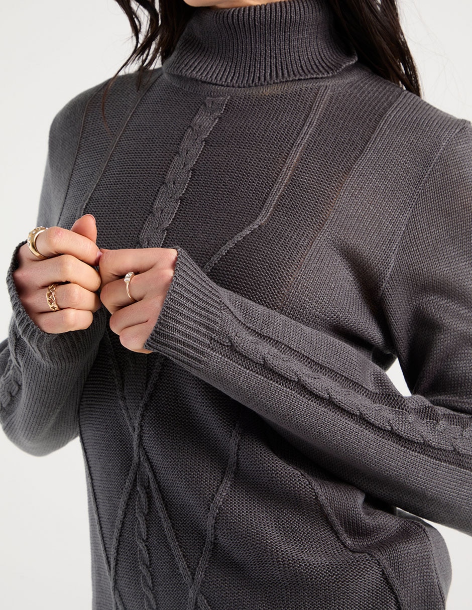 Suéter cuello tortuga para mujer 5