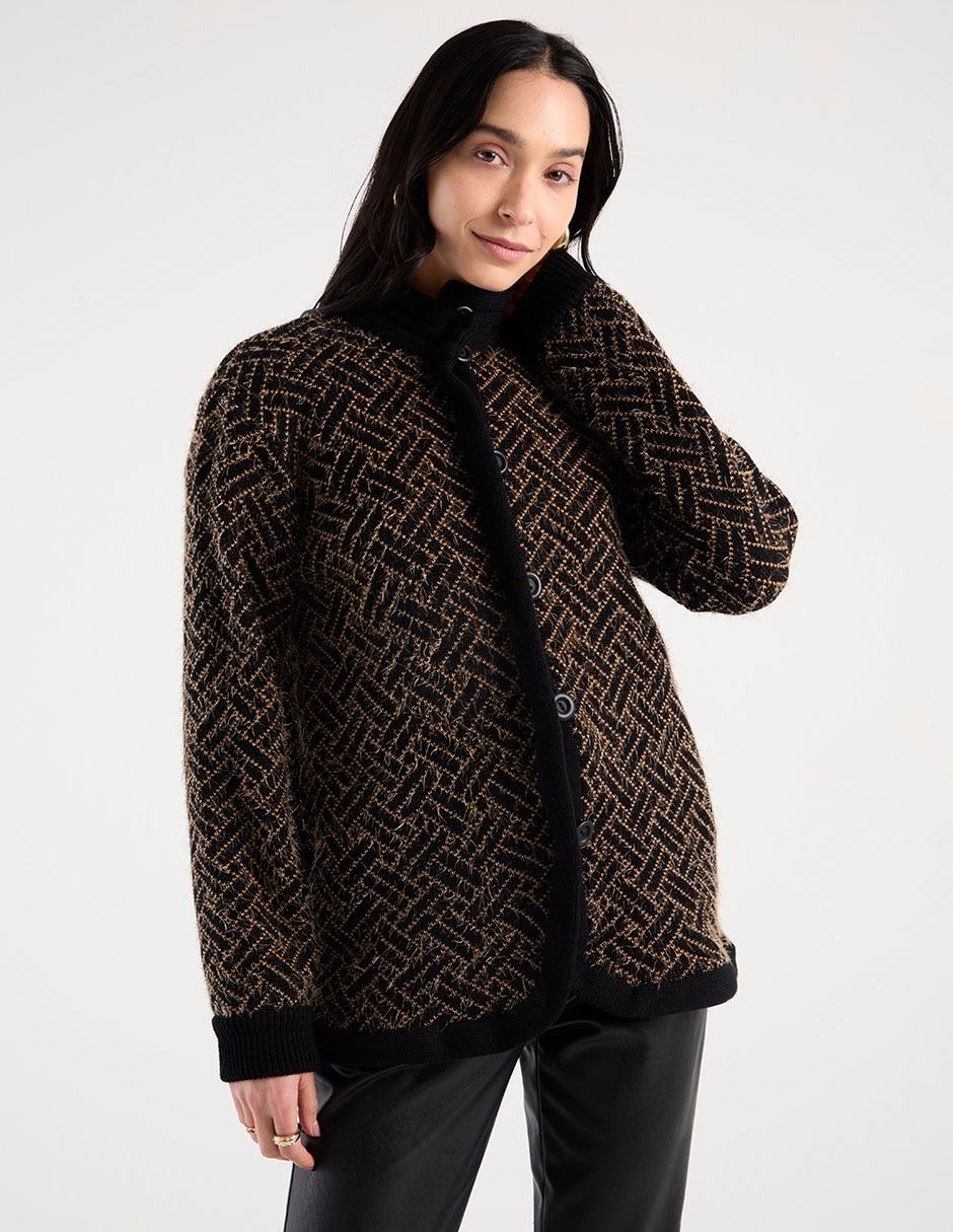 Suéter cuello alto para mujer