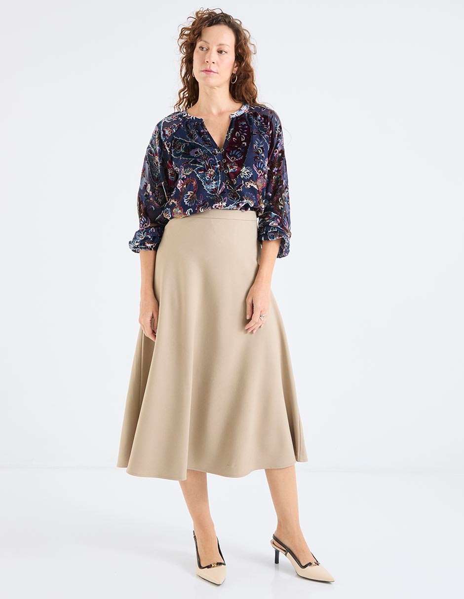 Blusa camisera manga larga para mujer 3