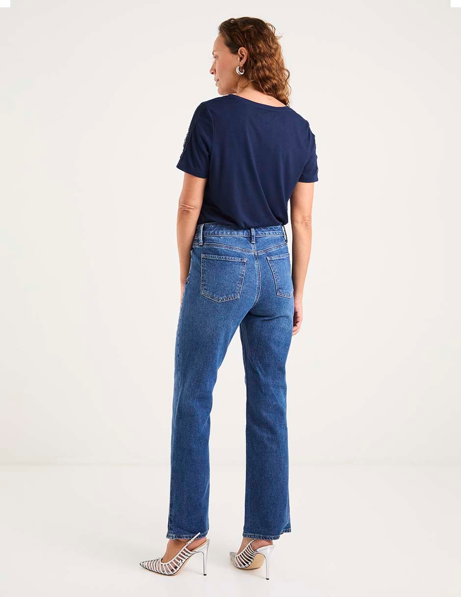 Jeans straight para mujer 2