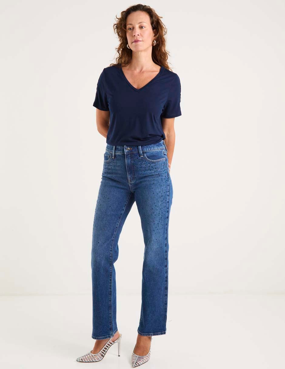 Jeans straight para mujer 3