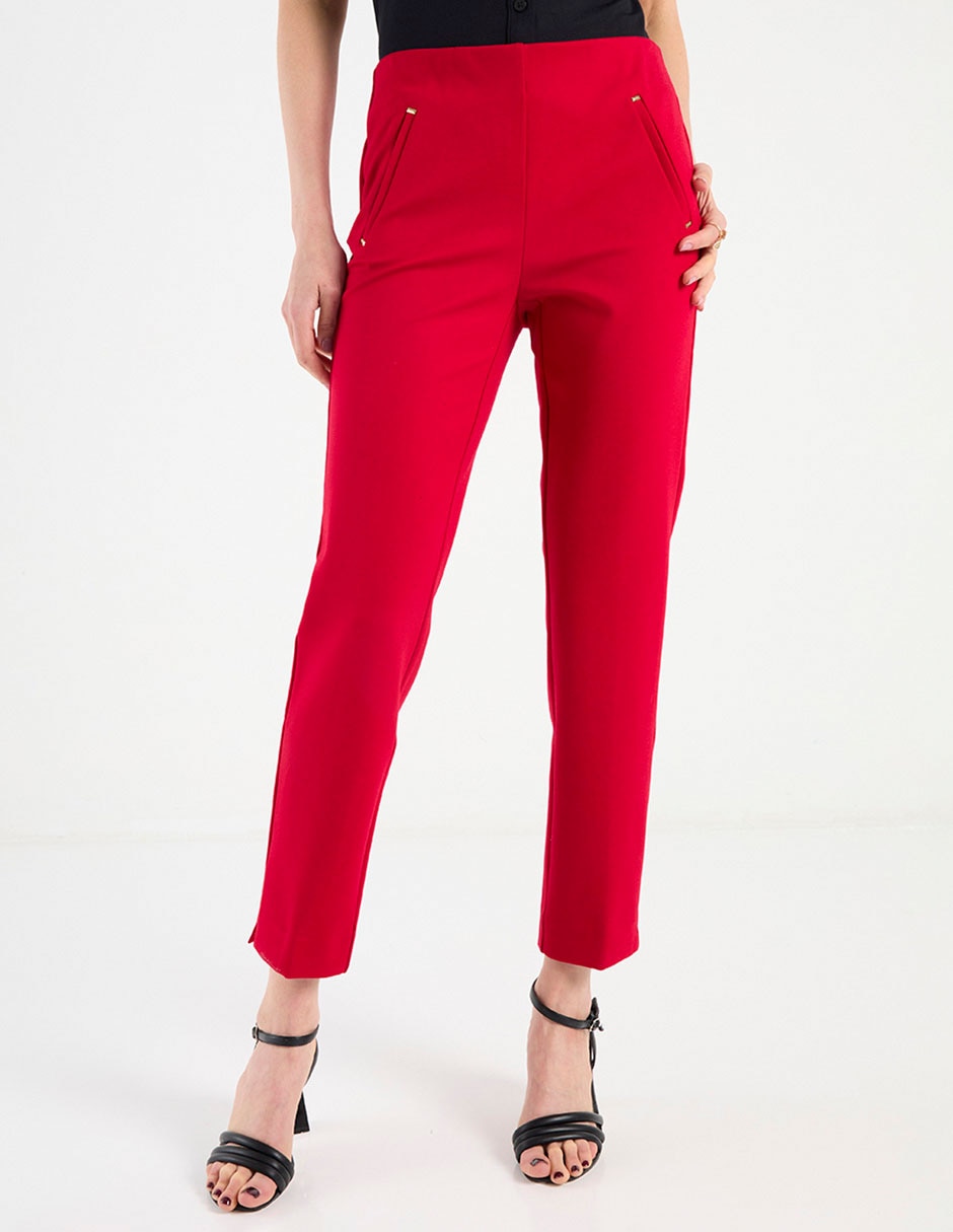 Pantalón de vestir slim para mujer Pantalón de vestir slim para mujer