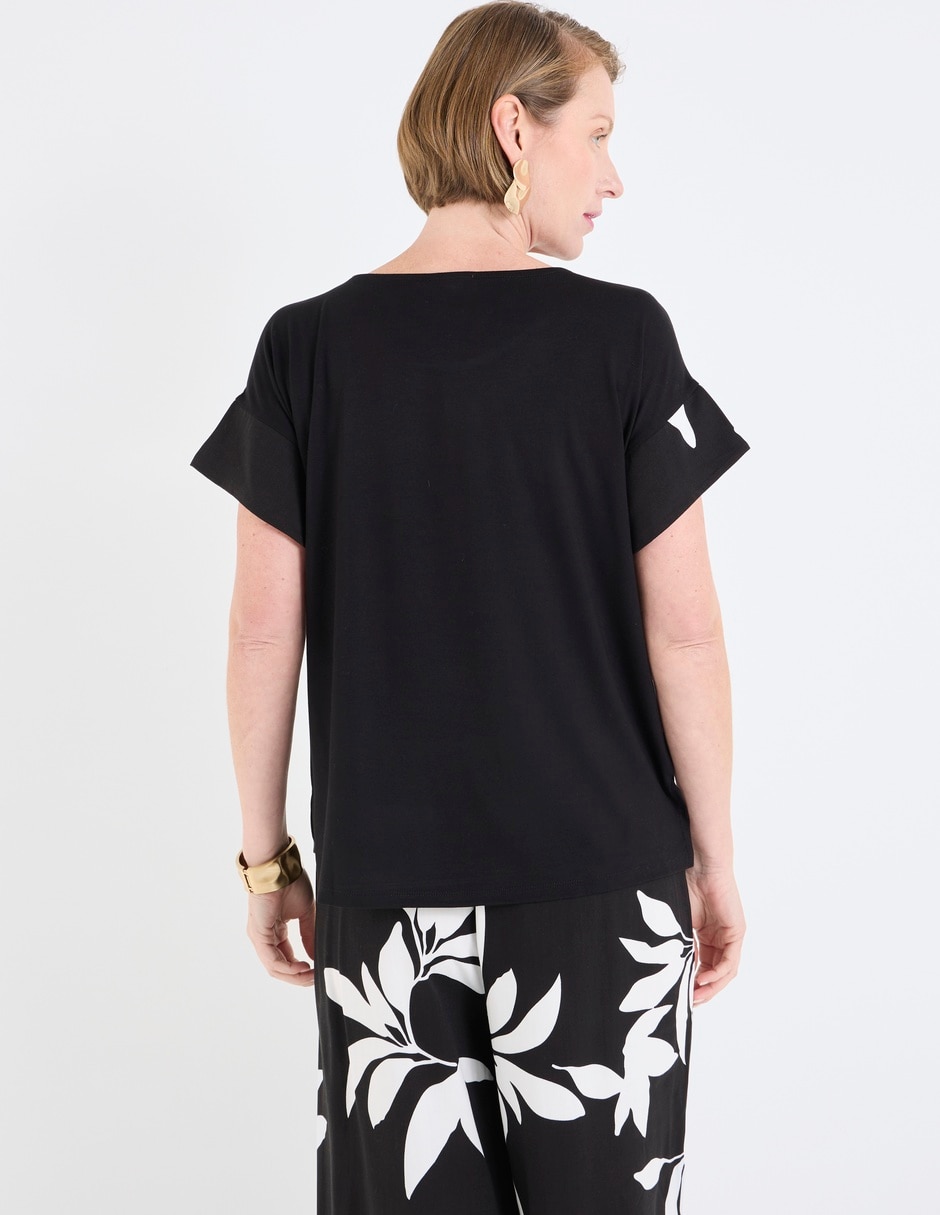 Blusa Damaia Atelier manga corta para mujer