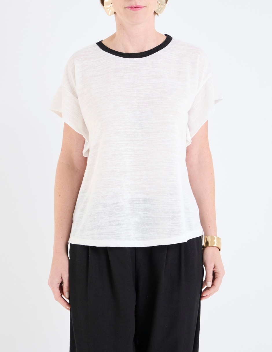 Blusa manga corta para mujer 5