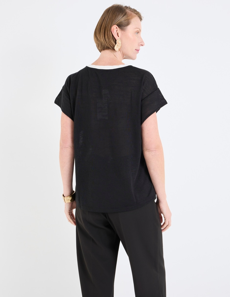 Blusa Damaia Atelier manga corta para mujer